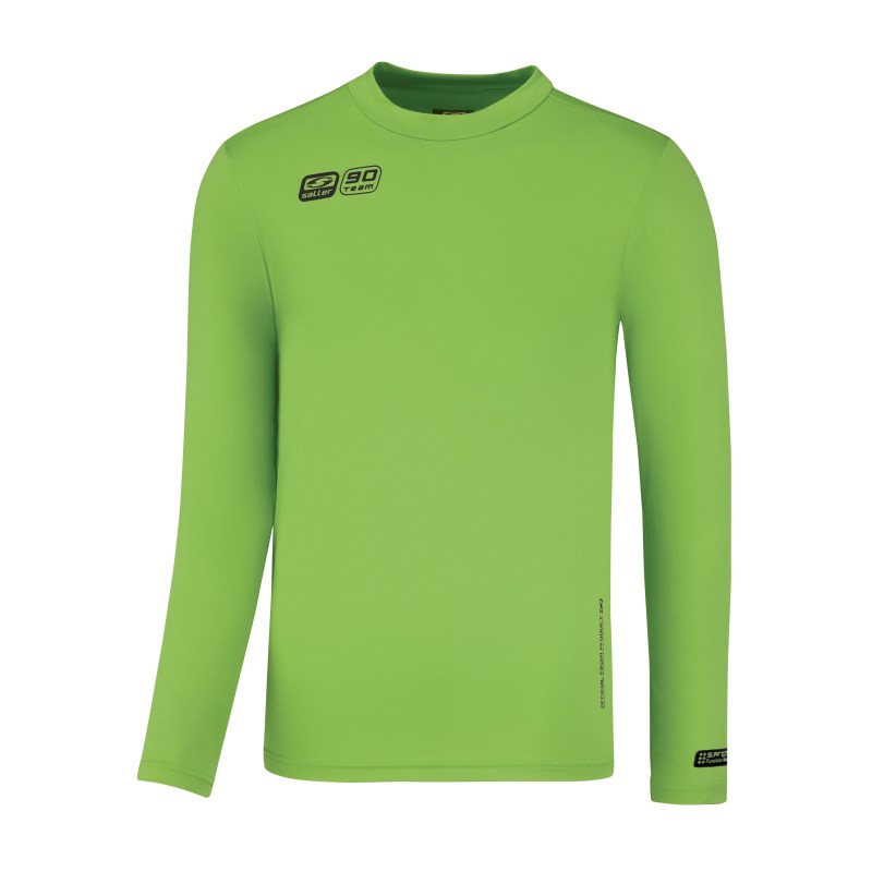 funktions-unterhemd-langarm-baselayers90-saller-neongruen-frontalansicht
